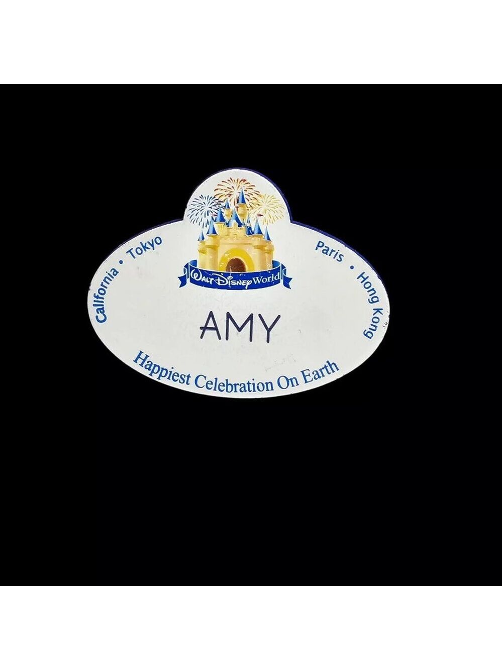 Walt Disney World Cinderella Castle Cast Member Name Tag AMY Espanol - Picture 2 of 5
